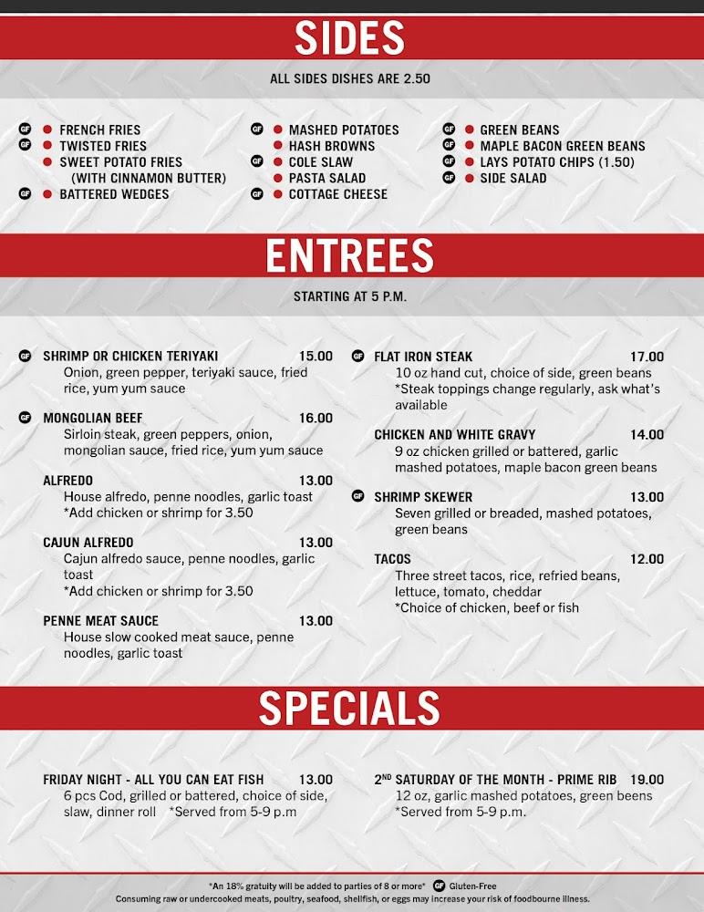 The Fireman's Inn Menu image 2