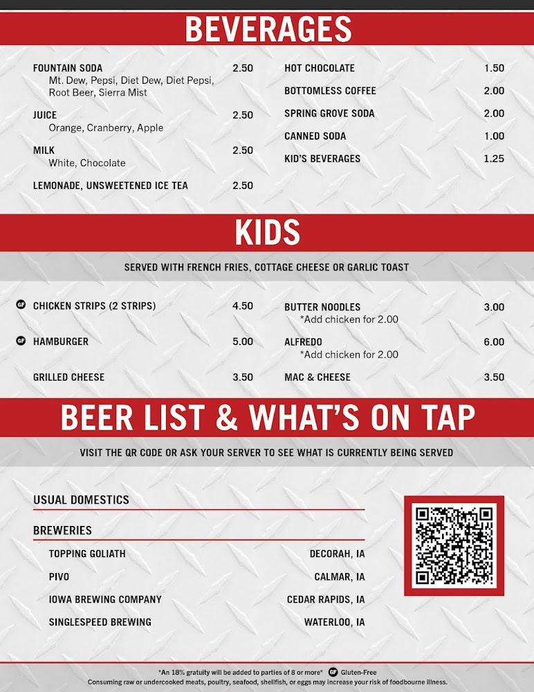 The Fireman's Inn Menu image 4